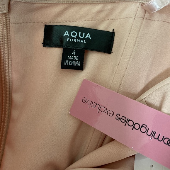 NWT AQUA Cut Out Ruffle Tiered Gown Dress Size 4 - Picture 7 of 8